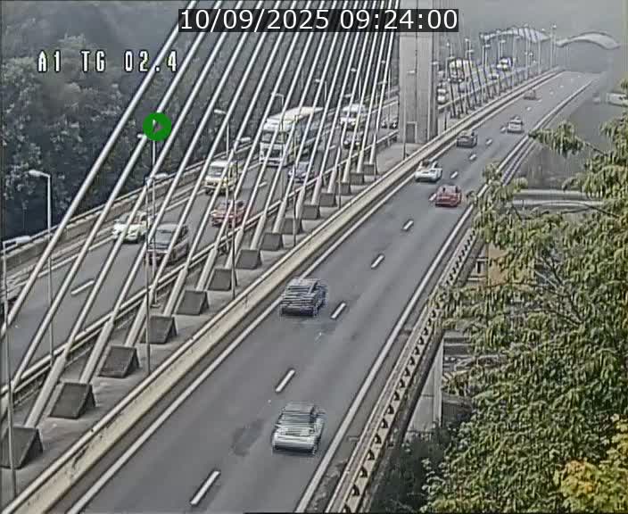 <h2>Traffic live webcam Luxembourg Sandweiler - A1 direction Luxembourg-ville - BK 2.4</h2>