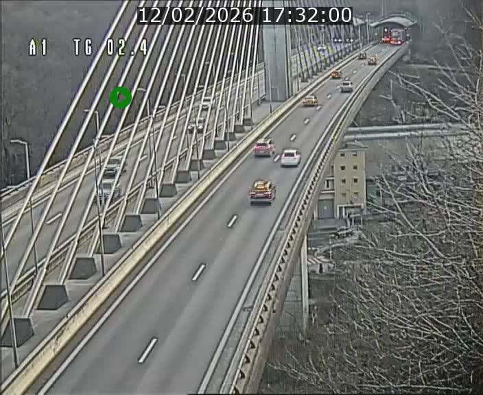 <h2>Traffic live webcam Luxembourg Sandweiler - A1 direction Luxembourg-ville - BK 2.4</h2>