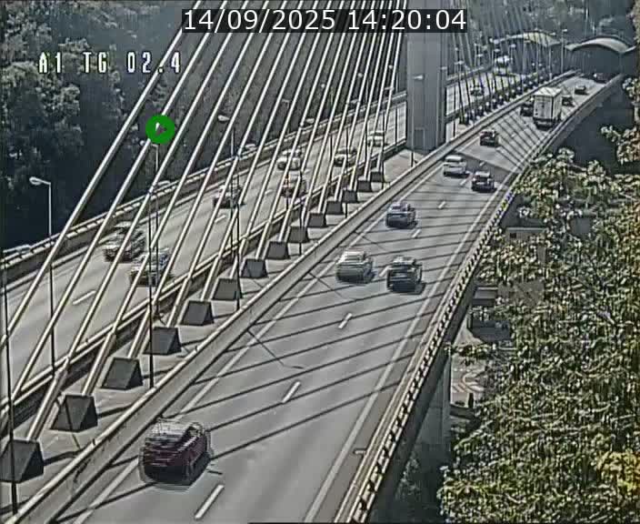 <h2>Traffic live webcam Luxembourg Sandweiler - A1 direction Luxembourg-ville - BK 2.4</h2>
