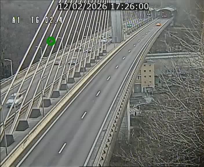 <h2>Traffic live webcam Luxembourg Sandweiler - A1 direction Luxembourg-ville - BK 2.4</h2>