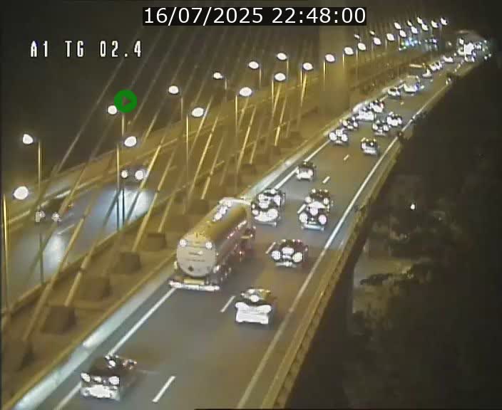 Traffic live webcam Luxembourg Sandweiler - A1 direction Luxembourg-ville - BK 2.4
