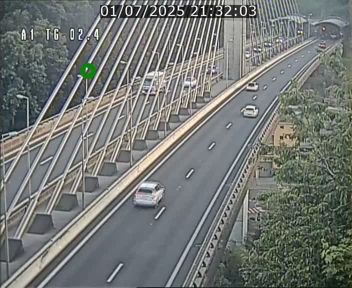 Traffic live webcam Luxembourg Sandweiler - A1 direction Luxembourg-ville - BK 2.4