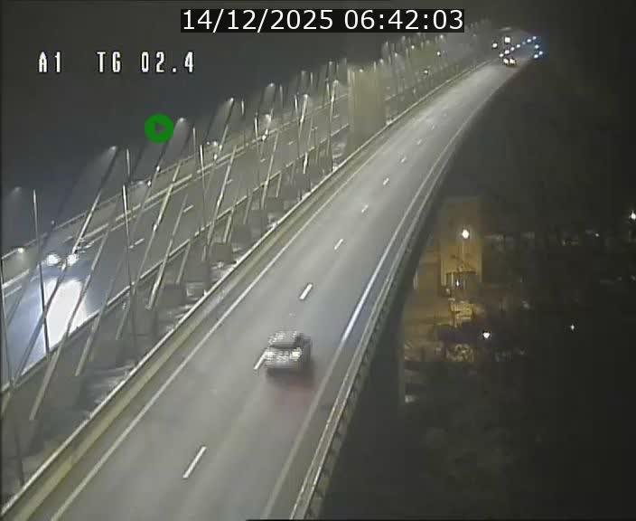 <h2>Traffic live webcam Luxembourg Sandweiler - A1 direction Luxembourg-ville - BK 2.4</h2>