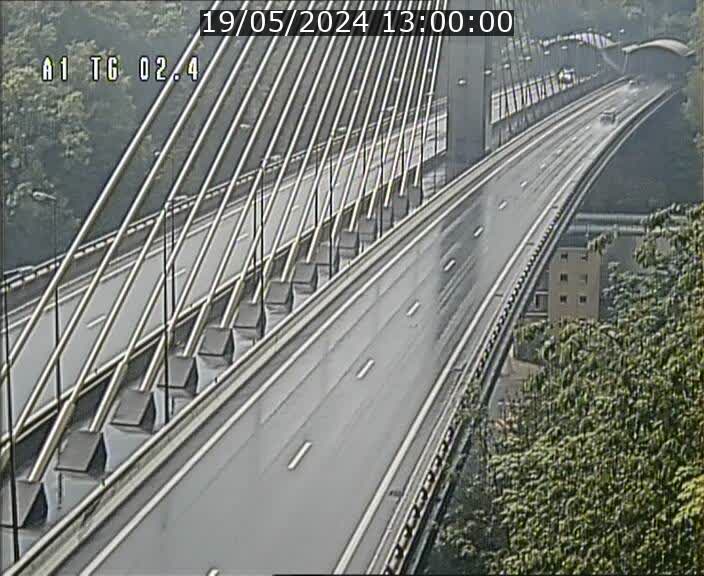 Traffic live webcam Luxembourg Sandweiler - A1 direction Luxembourg-ville - BK 2.4