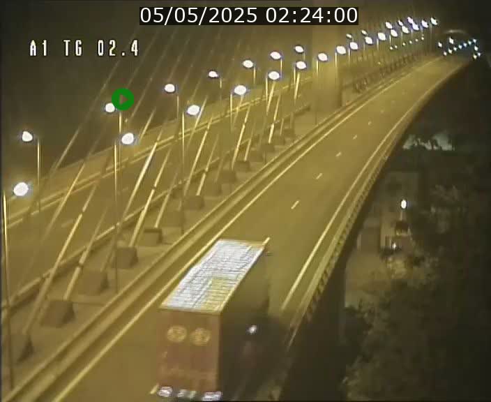 Traffic live webcam Luxembourg Sandweiler - A1 direction Luxembourg-ville - BK 2.4