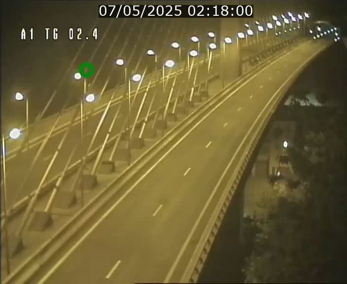 Traffic live webcam Luxembourg Sandweiler - A1 direction Luxembourg-ville - BK 2.4