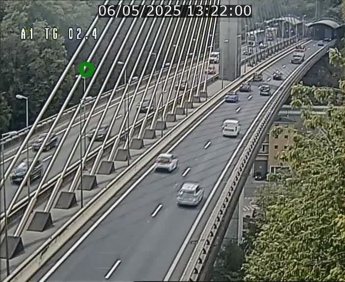 Traffic live webcam Luxembourg Sandweiler - A1 direction Luxembourg-ville - BK 2.4