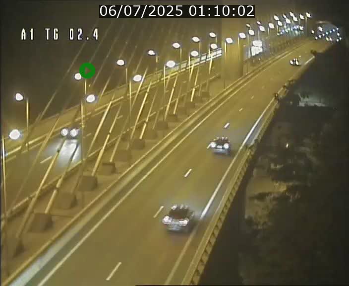 Traffic live webcam Luxembourg Sandweiler - A1 direction Luxembourg-ville - BK 2.4