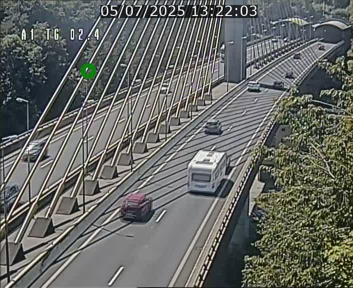 Traffic live webcam Luxembourg Sandweiler - A1 direction Luxembourg-ville - BK 2.4