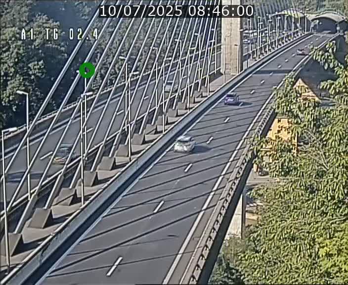 Traffic live webcam Luxembourg Sandweiler - A1 direction Luxembourg-ville - BK 2.4