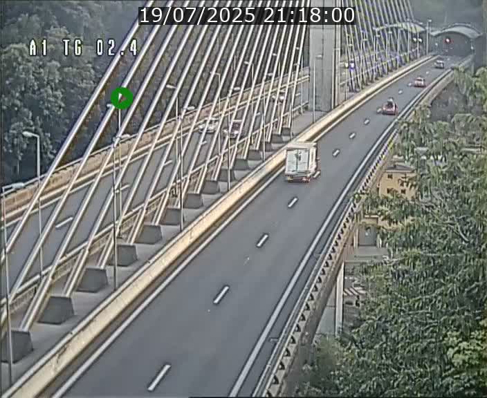 Traffic live webcam Luxembourg Sandweiler - A1 direction Luxembourg-ville - BK 2.4