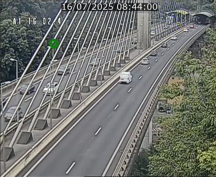 Traffic live webcam Luxembourg Sandweiler - A1 direction Luxembourg-ville - BK 2.4