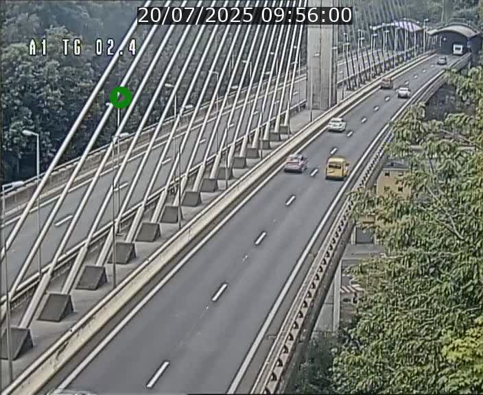 Traffic live webcam Luxembourg Sandweiler - A1 direction Luxembourg-ville - BK 2.4