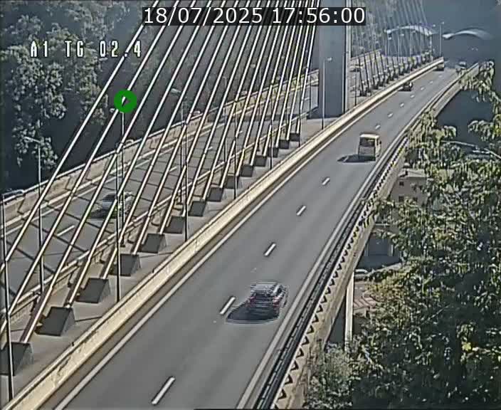 Traffic live webcam Luxembourg Sandweiler - A1 direction Luxembourg-ville - BK 2.4