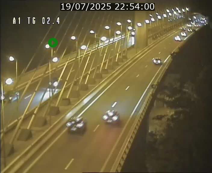 Traffic live webcam Luxembourg Sandweiler - A1 direction Luxembourg-ville - BK 2.4