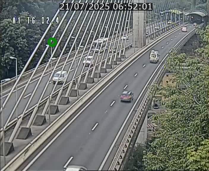 Traffic live webcam Luxembourg Sandweiler - A1 direction Luxembourg-ville - BK 2.4