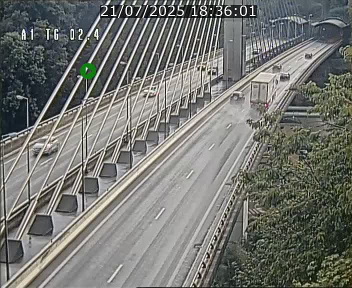 Traffic live webcam Luxembourg Sandweiler - A1 direction Luxembourg-ville - BK 2.4