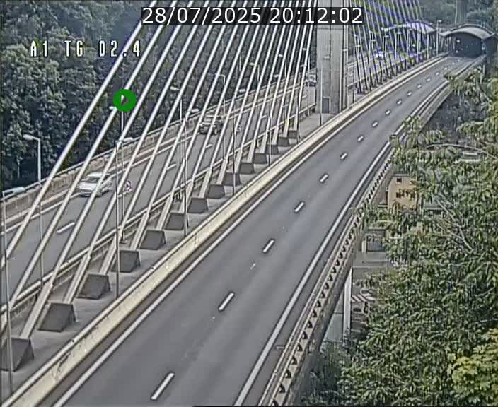 Traffic live webcam Luxembourg Sandweiler - A1 direction Luxembourg-ville - BK 2.4
