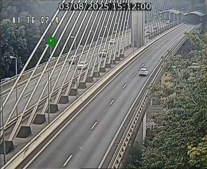Traffic live webcam Luxembourg Sandweiler - A1 direction Luxembourg-ville - BK 2.4