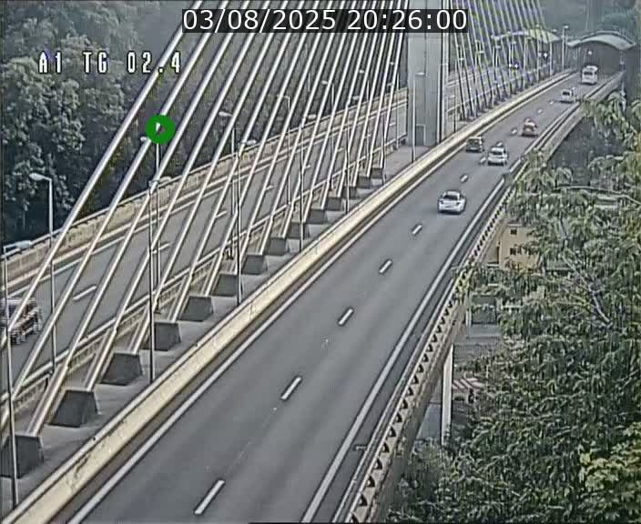 Traffic live webcam Luxembourg Sandweiler - A1 direction Luxembourg-ville - BK 2.4