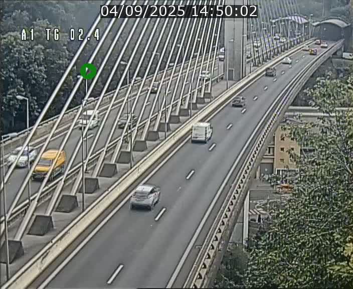 Traffic live webcam Luxembourg Sandweiler - A1 direction Luxembourg-ville - BK 2.4