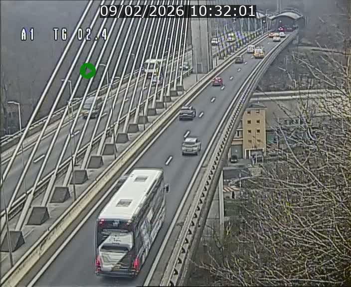 <h2>Traffic live webcam Luxembourg Sandweiler - A1 direction Luxembourg-ville - BK 2.4</h2>