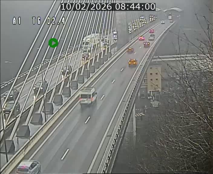 <h2>Traffic live webcam Luxembourg Sandweiler - A1 direction Luxembourg-ville - BK 2.4</h2>