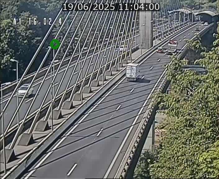 <h2>Traffic live webcam Luxembourg Sandweiler - A1 direction Luxembourg-ville - BK 2.4</h2>