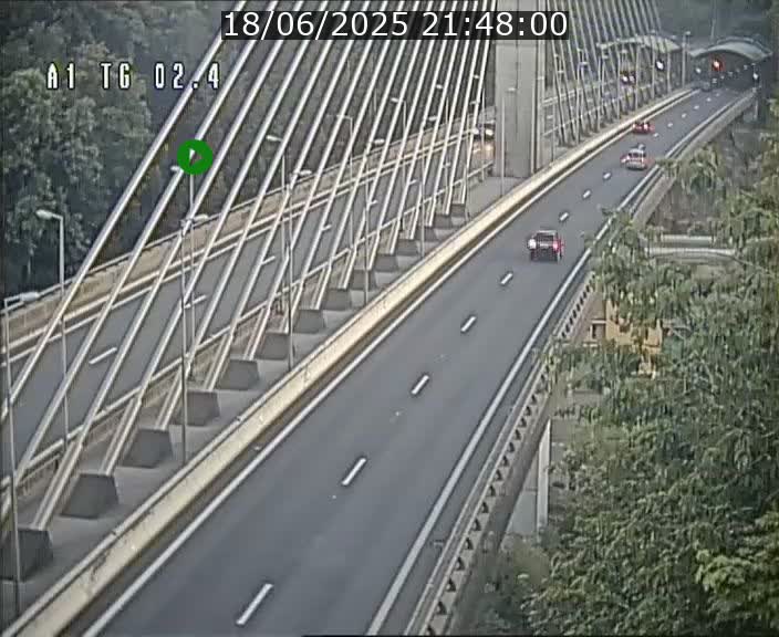 <h2>Traffic live webcam Luxembourg Sandweiler - A1 direction Luxembourg-ville - BK 2.4</h2>