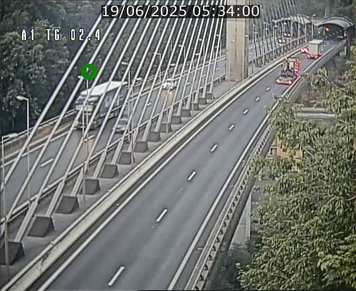 <h2>Traffic live webcam Luxembourg Sandweiler - A1 direction Luxembourg-ville - BK 2.4</h2>