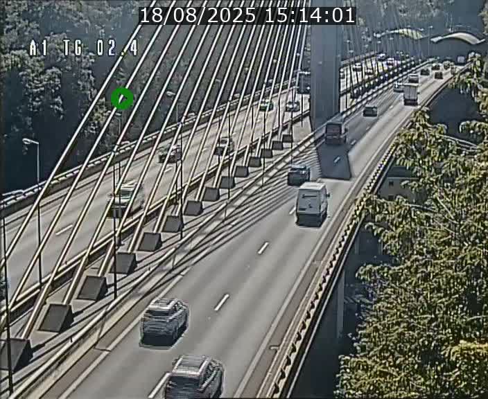 <h2>Traffic live webcam Luxembourg Sandweiler - A1 direction Luxembourg-ville - BK 2.4</h2>