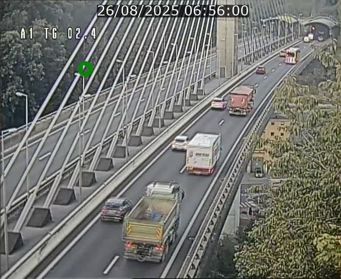 <h2>Traffic live webcam Luxembourg Sandweiler - A1 direction Luxembourg-ville - BK 2.4</h2>