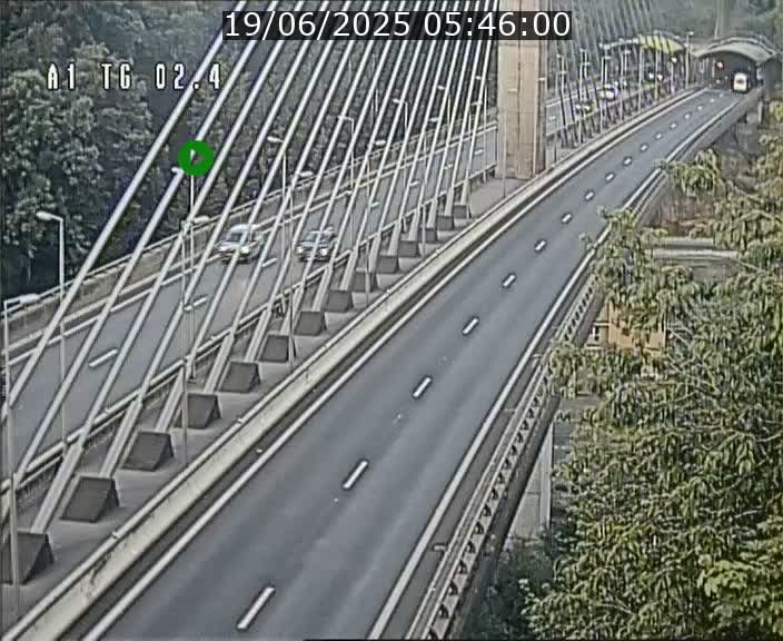 <h2>Traffic live webcam Luxembourg Sandweiler - A1 direction Luxembourg-ville - BK 2.4</h2>