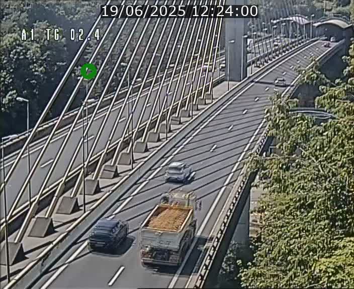 <h2>Traffic live webcam Luxembourg Sandweiler - A1 direction Luxembourg-ville - BK 2.4</h2>
