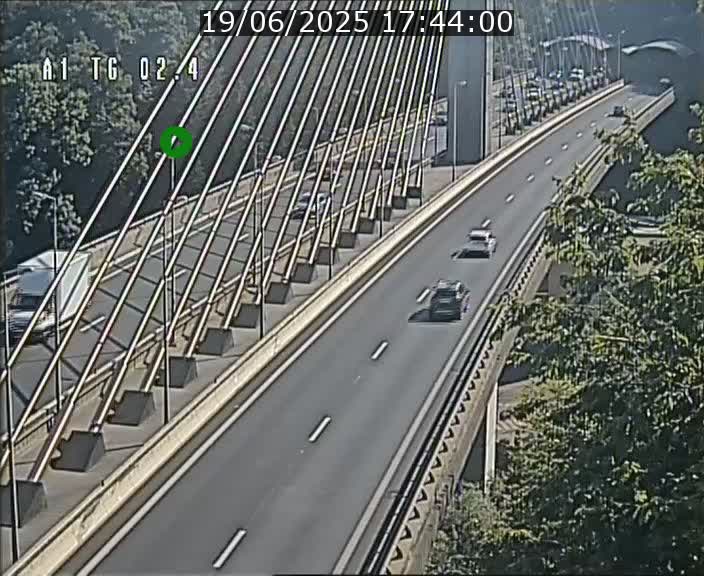 <h2>Traffic live webcam Luxembourg Sandweiler - A1 direction Luxembourg-ville - BK 2.4</h2>
