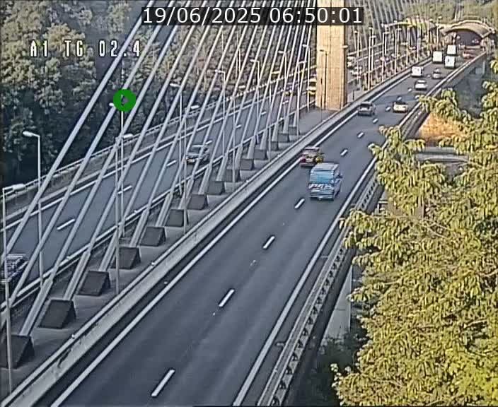 <h2>Traffic live webcam Luxembourg Sandweiler - A1 direction Luxembourg-ville - BK 2.4</h2>