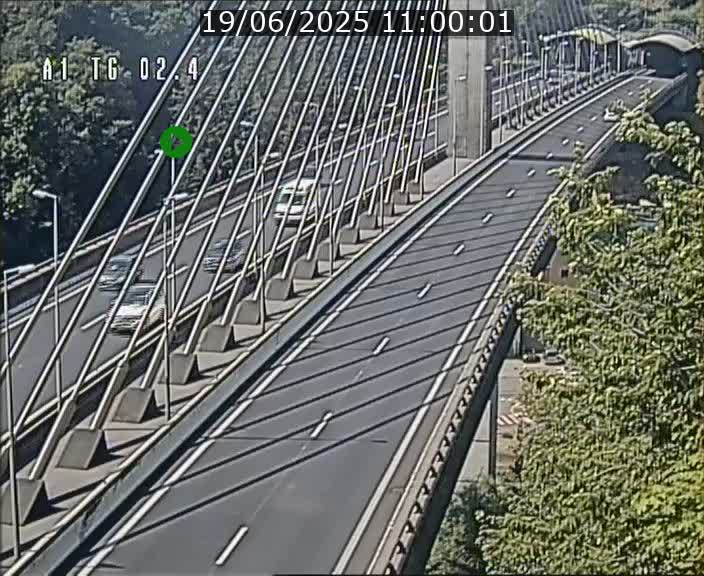 <h2>Traffic live webcam Luxembourg Sandweiler - A1 direction Luxembourg-ville - BK 2.4</h2>