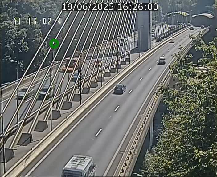 <h2>Traffic live webcam Luxembourg Sandweiler - A1 direction Luxembourg-ville - BK 2.4</h2>