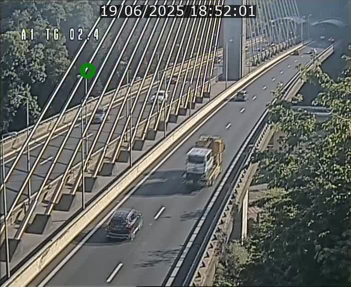 <h2>Traffic live webcam Luxembourg Sandweiler - A1 direction Luxembourg-ville - BK 2.4</h2>