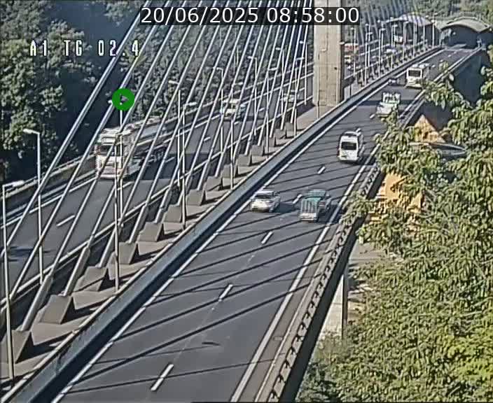 <h2>Traffic live webcam Luxembourg Sandweiler - A1 direction Luxembourg-ville - BK 2.4</h2>