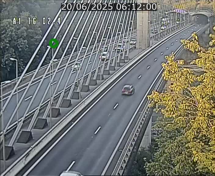 <h2>Traffic live webcam Luxembourg Sandweiler - A1 direction Luxembourg-ville - BK 2.4</h2>