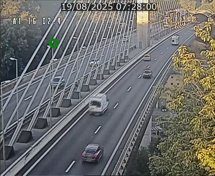 <h2>Traffic live webcam Luxembourg Sandweiler - A1 direction Luxembourg-ville - BK 2.4</h2>