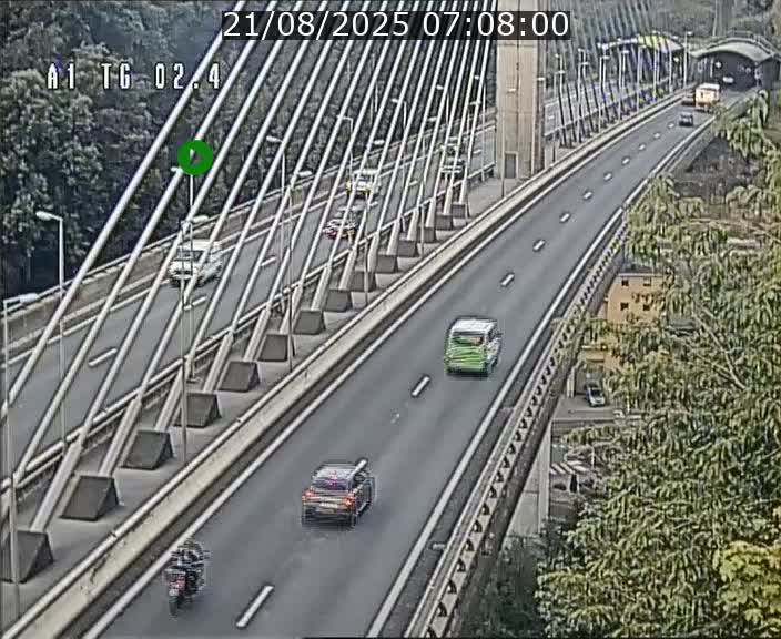 <h2>Traffic live webcam Luxembourg Sandweiler - A1 direction Luxembourg-ville - BK 2.4</h2>