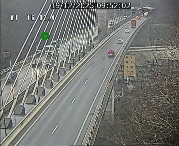 <h2>Traffic live webcam Luxembourg Sandweiler - A1 direction Luxembourg-ville - BK 2.4</h2>
