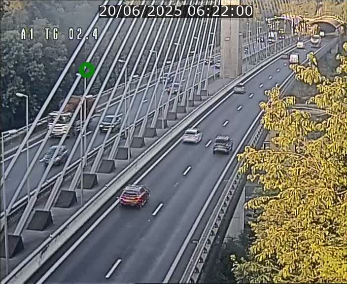<h2>Traffic live webcam Luxembourg Sandweiler - A1 direction Luxembourg-ville - BK 2.4</h2>