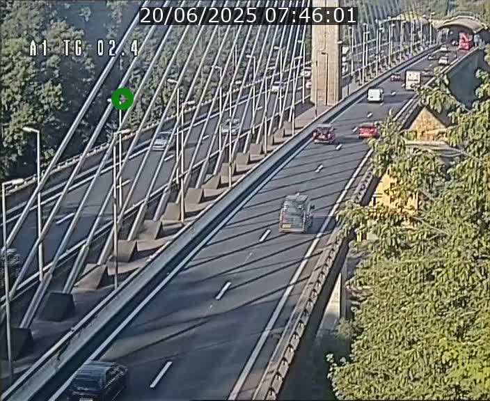 <h2>Traffic live webcam Luxembourg Sandweiler - A1 direction Luxembourg-ville - BK 2.4</h2>