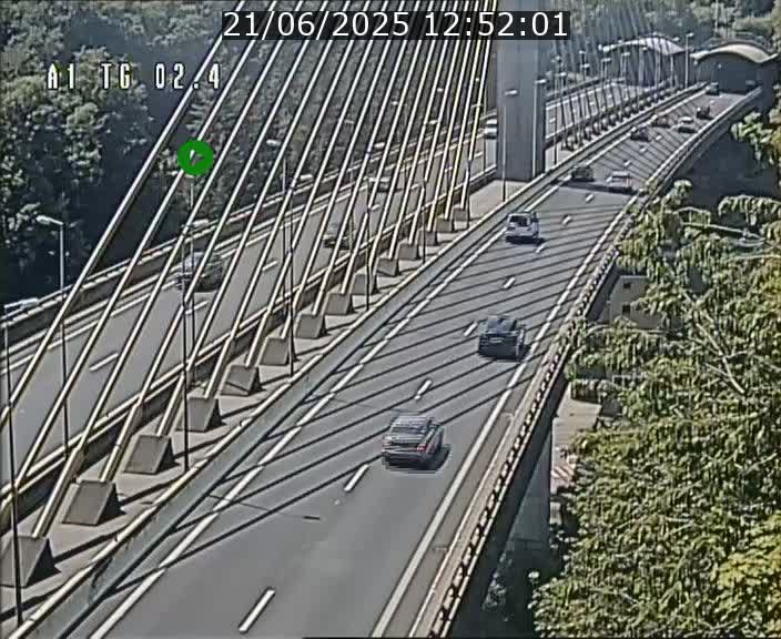 <h2>Traffic live webcam Luxembourg Sandweiler - A1 direction Luxembourg-ville - BK 2.4</h2>