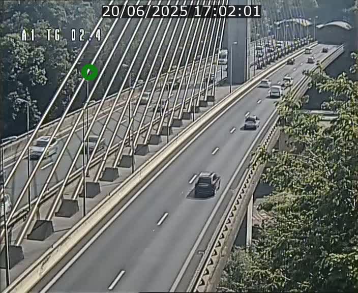 <h2>Traffic live webcam Luxembourg Sandweiler - A1 direction Luxembourg-ville - BK 2.4</h2>
