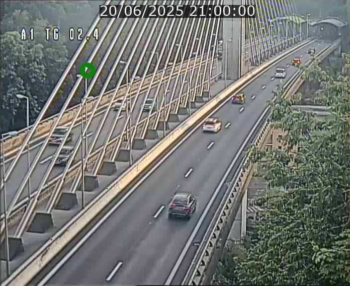 <h2>Traffic live webcam Luxembourg Sandweiler - A1 direction Luxembourg-ville - BK 2.4</h2>