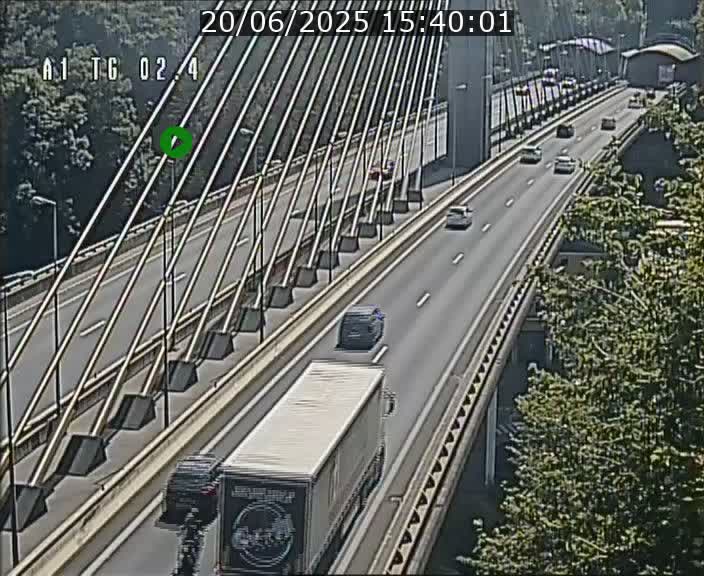 <h2>Traffic live webcam Luxembourg Sandweiler - A1 direction Luxembourg-ville - BK 2.4</h2>